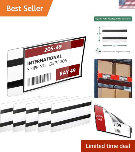 Clear magnetic label - 25,