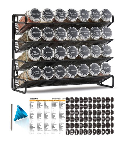 Spice rack organizer with - with, 28