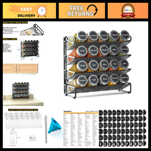 Spice rack organizer set - spice,